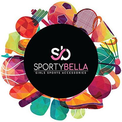 SportyBella No Crease Elastic Hair Ties for Girls Soccer Players – 6 Pack, Kick It Color