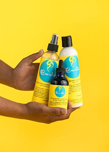 Curls Blueberry Bliss Blueberry & Coconut Hair Milk - 8 fl oz Leave-In Conditioner and Styler for Curly, Natural, and Coily Hair - görsel 10
