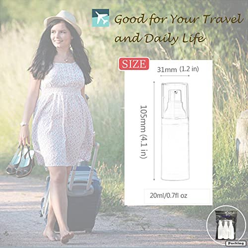Mild East 3-Pack 20ml Sterile Airless Pump Bottle Set with Funnel – Matte Travel Lotion Dispensers - görsel 11