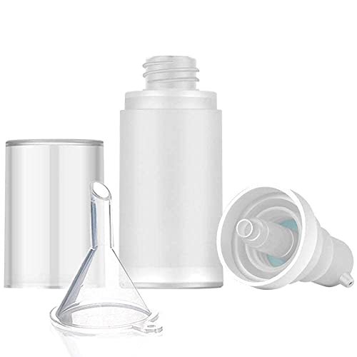 Mild East 3-Pack 20ml Sterile Airless Pump Bottle Set with Funnel – Matte Travel Lotion Dispensers - görsel 3