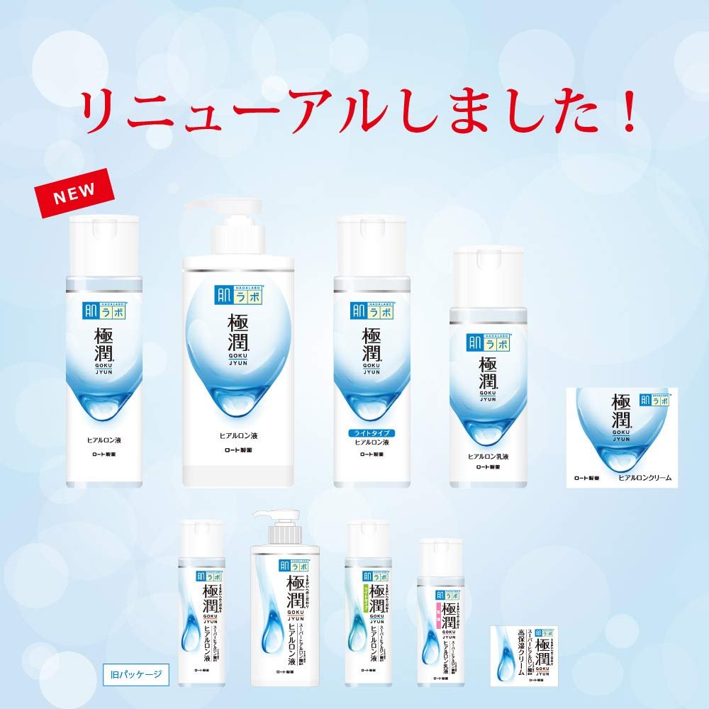 Hadalabo Gokujun Hyaluronic Lotion Moist Refill - 6.1 oz Hydrating Face Lotion for Dry Skin Avelisse