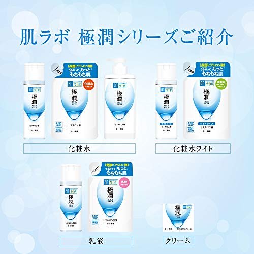 Hadalabo Gokujun Hyaluronic Lotion Moist Refill - 6.1 oz Hydrating Face Lotion for Dry Skin Avelisse