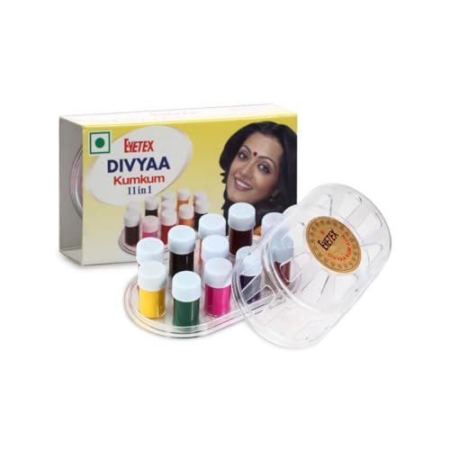 Eyetex Divyaa Liquid Kumkum Bindi Set - 11 Vibrant Colors, 1.5gm Each - görsel 2