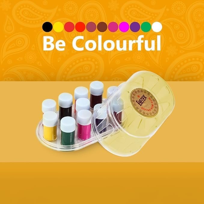 Eyetex Divyaa Liquid Kumkum Bindi Set - 11 Vibrant Colors, 1.5gm Each - görsel 5