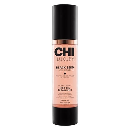 CHI Luxury Black Seed Oil Intense Repair Hot Oil Treatment - Moisturizes & Strengthens Dry & Damaged Hair - Sulfate, Paraben & Gluten-Free - 1.7 oz Avelisse