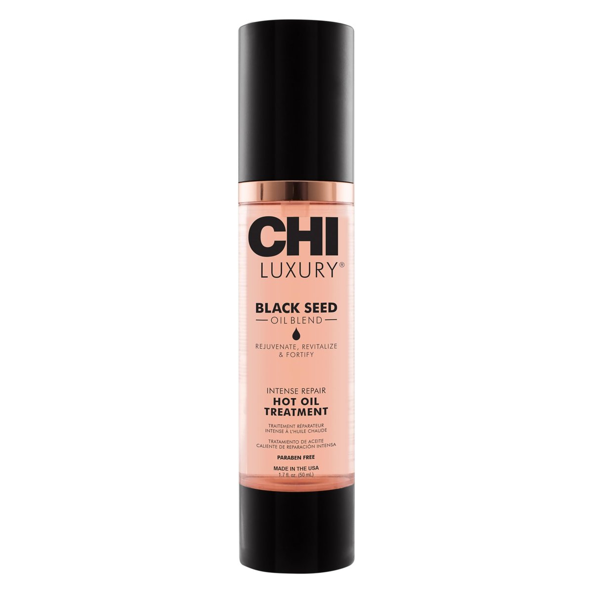 CHI Luxury Black Seed Oil Intense Repair Hot Oil Treatment - Moisturizes & Strengthens Dry & Damaged Hair - Sulfate, Paraben & Gluten-Free - 1.7 oz Avelisse
