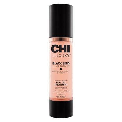 CHI Luxury Black Seed Oil Intense Repair Hot Oil Treatment - Moisturizes & Strengthens Dry & Damaged Hair - Sulfate, Paraben & Gluten-Free - 1.7 oz Avelisse