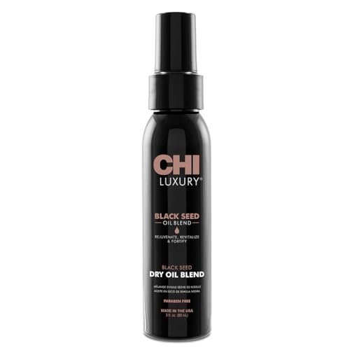 CHI Luxury Black Seed Oil Blend Dry Oil – Revitalizing & Nourishing Hair Oil for Smooth, Shiny Hair – Sulfate, Paraben & Cruelty-Free – 3 Oz Avelisse