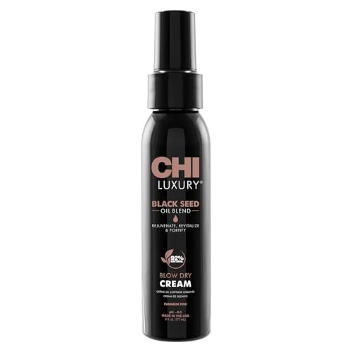 CHI Luxury Black Seed Oil Blow Dry Cream - Moisturizing Styling Cream for Sleek & Smooth Hair, Light-Hold, Sulfate, Paraben & Gluten-Free, 6 Oz Avelisse