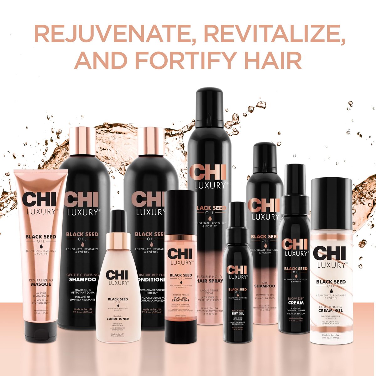 CHI Luxury Black Seed Oil Blow Dry Cream - Moisturizing Styling Cream for Sleek & Smooth Hair, Light-Hold, Sulfate, Paraben & Gluten-Free, 6 Oz Avelisse