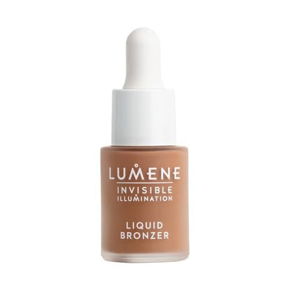 Lumene Invisible Illumination [Kaunis] Liquid Bronzer - Skincare-Infused Bronzing Drops with Buildable Texture - Made with Pearlescent Pigments for a Luminous Complexion - Summer Glow (15ml) Avelisse