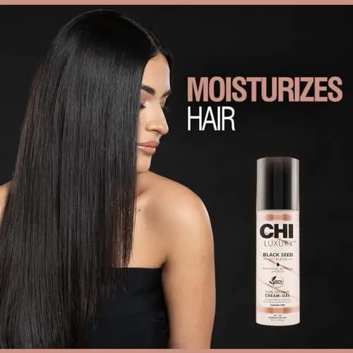 CHI Luxury Black Seed Oil Curl Defining Cream Gel - Defines Curls, Controls Frizz & Strengthens Hair for Shine, Sulfate, Paraben & Gluten-Free, 5 oz Avelisse