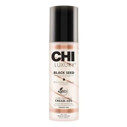 CHI Luxury Black Seed Oil Curl Defining Cream Gel - Defines Curls, Controls Frizz & Strengthens Hair for Shine, Sulfate, Paraben & Gluten-Free, 5 oz Avelisse