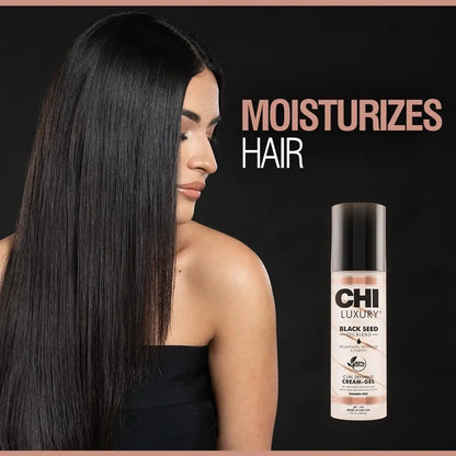 CHI Luxury Black Seed Oil Curl Defining Cream Gel - Defines Curls, Controls Frizz & Strengthens Hair for Shine, Sulfate, Paraben & Gluten-Free, 5 oz Avelisse