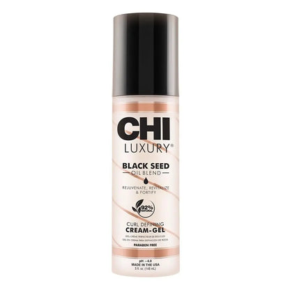 CHI Luxury Black Seed Oil Curl Defining Cream Gel - Defines Curls, Controls Frizz & Strengthens Hair for Shine, Sulfate, Paraben & Gluten-Free, 5 oz Avelisse
