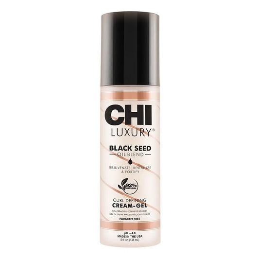 CHI Luxury Black Seed Oil Curl Defining Cream Gel - Defines Curls, Controls Frizz & Strengthens Hair for Shine, Sulfate, Paraben & Gluten-Free, 5 oz Avelisse