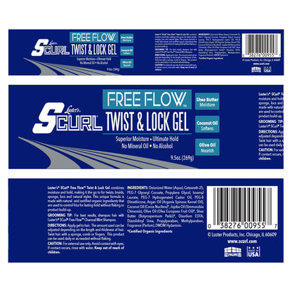 Luster's SCurl Free Flow Twist & Lock Gel - 9.5 oz for Defined Curls & Locs Avelisse