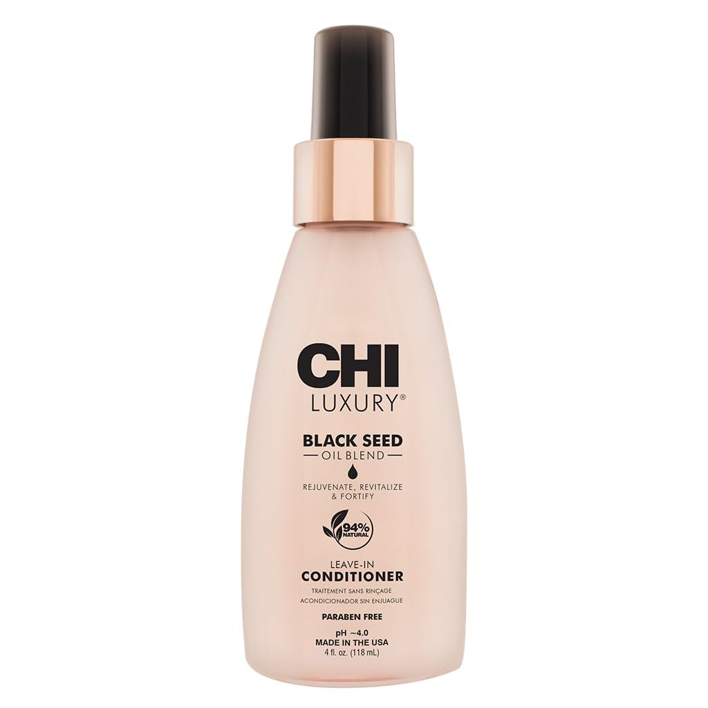 CHI Luxury Black Seed Oil Leave-In Conditioner – Moisturizing, Strengthening, Thermal Protectant, Sulfate-Free, Paraben-Free, Gluten-Free, 4 oz Avelisse