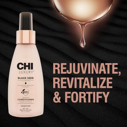 CHI Luxury Black Seed Oil Leave-In Conditioner – Moisturizing, Strengthening, Thermal Protectant, Sulfate-Free, Paraben-Free, Gluten-Free, 4 oz Avelisse