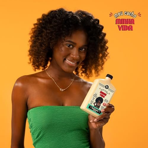 Lola From Rio Meu Cacho Minha Vida Hair Conditioner – Nourishing Conditioner for Frizzy, Dehydrated, Brittle Curly Hair – 17.6 Oz Avelisse