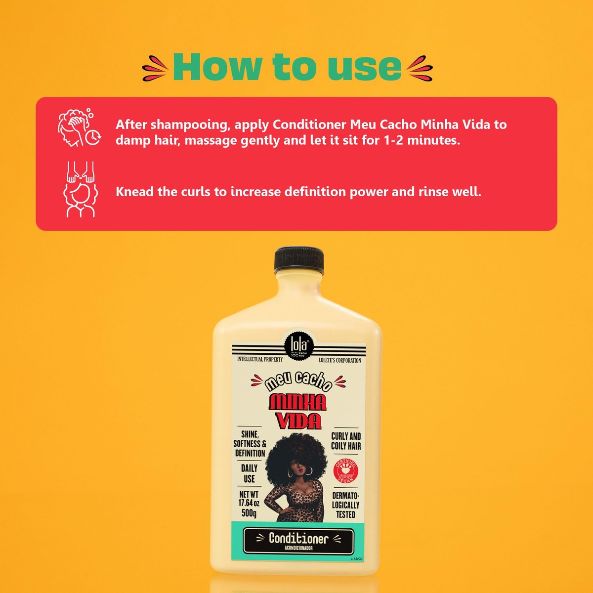 Lola From Rio Meu Cacho Minha Vida Hair Conditioner – Nourishing Conditioner for Frizzy, Dehydrated, Brittle Curly Hair – 17.6 Oz Avelisse