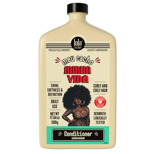 Lola From Rio Meu Cacho Minha Vida Hair Conditioner – Nourishing Conditioner for Frizzy, Dehydrated, Brittle Curly Hair – 17.6 Oz Avelisse