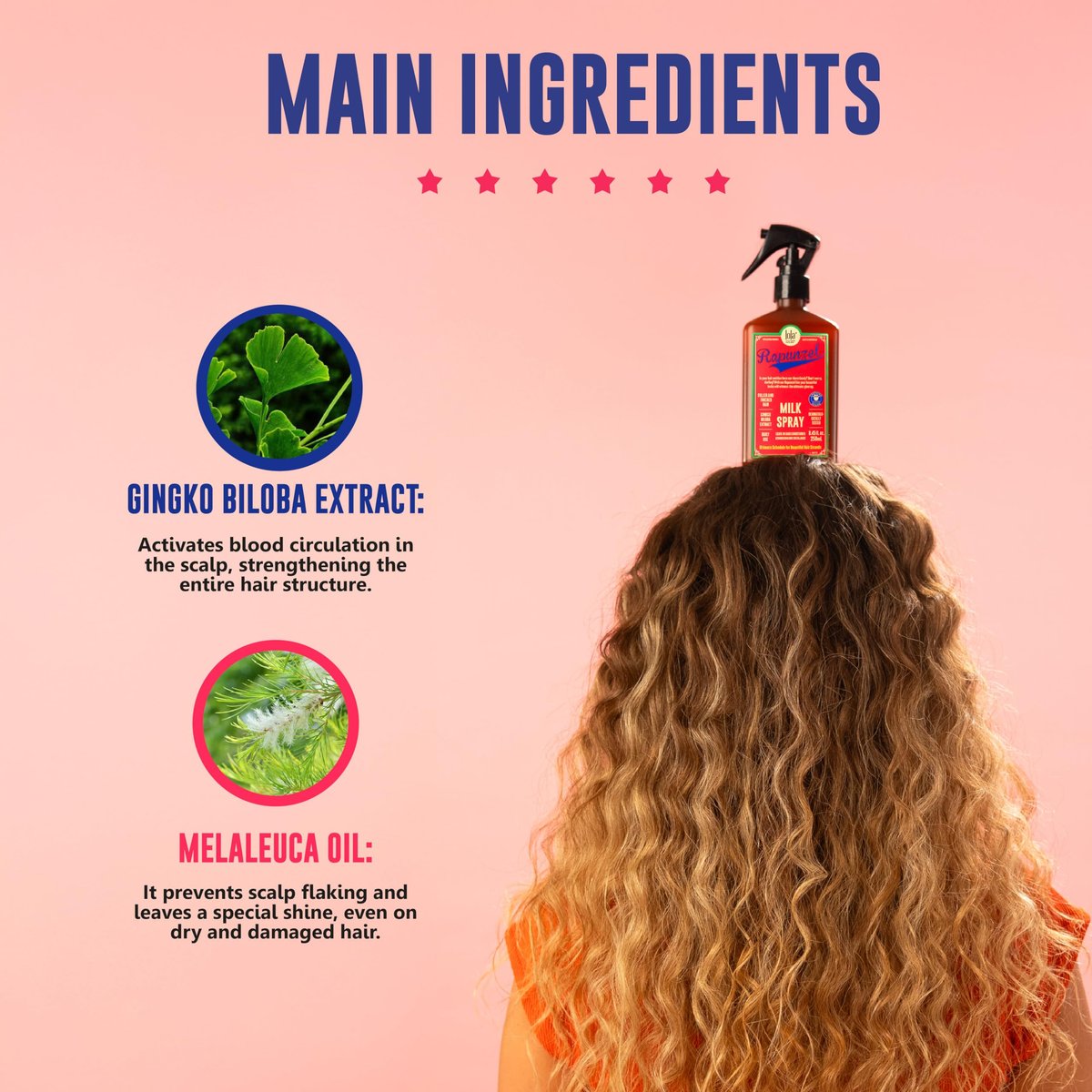 Lola From Rio Rapunzel Milk Spray – Hydrating Leave-In Conditioner & Detangler for Dry, Damaged Hair – 8.45 fl oz - görsel 9