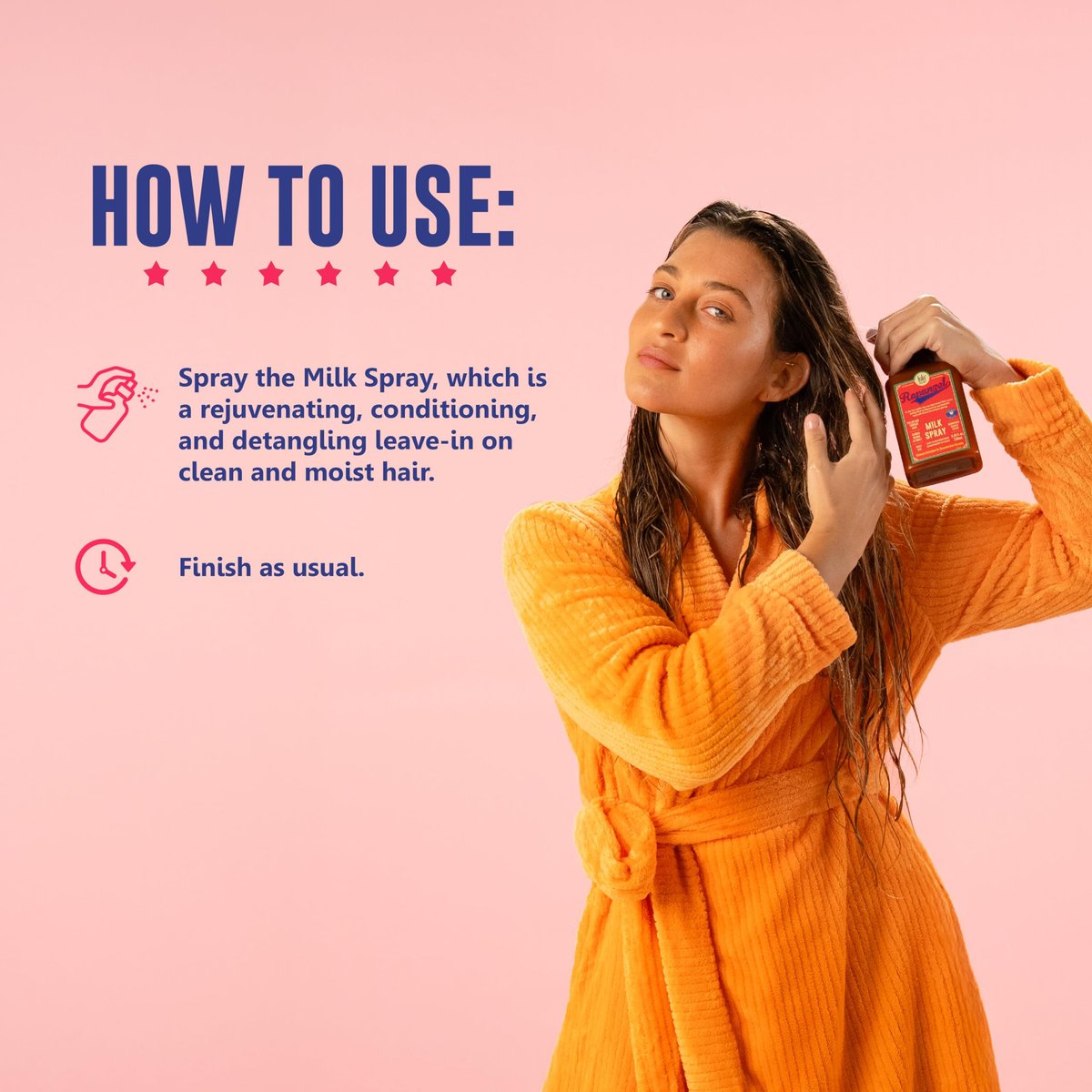 Lola From Rio Rapunzel Milk Spray – Hydrating Leave-In Conditioner & Detangler for Dry, Damaged Hair – 8.45 fl oz - görsel 7
