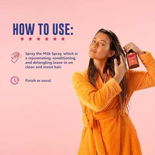 Lola From Rio Rapunzel Milk Spray – Hydrating Leave-In Conditioner & Detangler for Dry, Damaged Hair – 8.45 fl oz - görsel 8