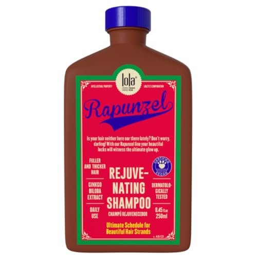 Lola From Rio Rapunzel Rejuvenating Shampoo – Nourishing & Strengthening Shampoo for Fine, Thinning Hair – Sulfate-Free & Hydrating – 8.45 fl oz Avelisse