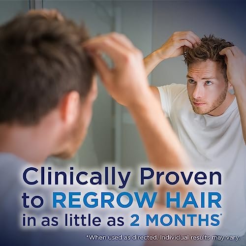 Minoxidil Topical Solution USP, 5% Hair Regrowth Treatment for Men, Extra Strength, 12 fl oz (2 fl oz x 6) Avelisse
