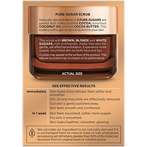 L'Oreal Paris Pure Sugar Scrub Nourish and Soften, 1.7 oz. – Gentle Exfoliating Face Scrub - görsel 6