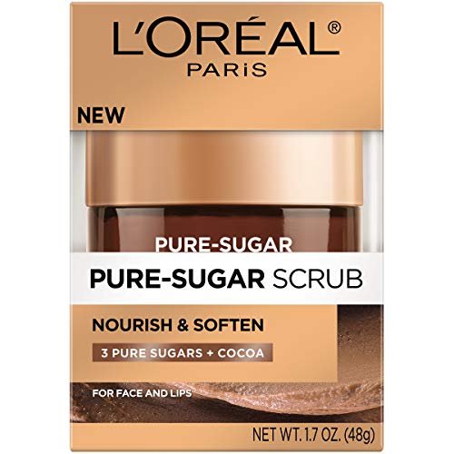 L'Oreal Paris Pure Sugar Scrub Nourish and Soften, 1.7 oz. – Gentle Exfoliating Face Scrub - görsel 4