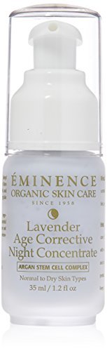 Eminence Lavender Age Corrective Night Concentrate – 1.2 oz Serum for Rejuvenating Nighttime Skincare Avelisse