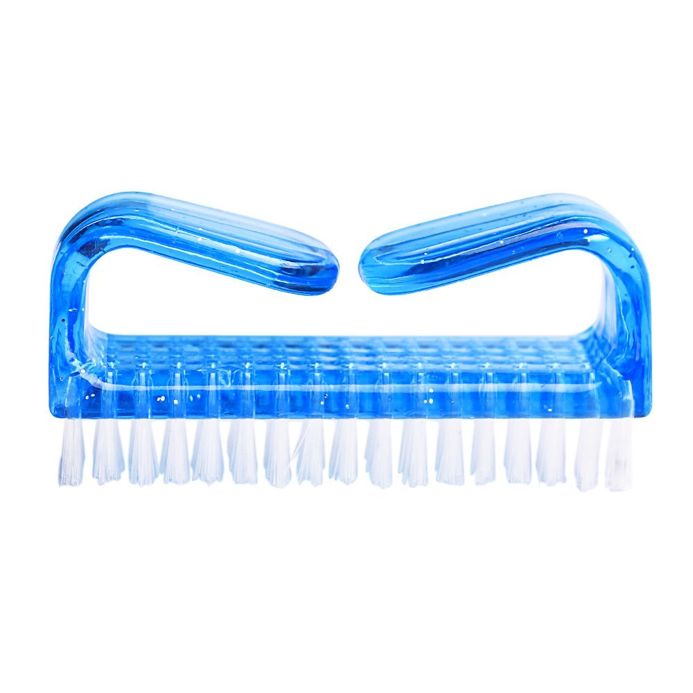 Hupos Handle Grip Nail Brush - Fingernail Scrub Cleaning Brushes for Toes and Nails Cleaner, Pedicure Brushes for Men and Women (4 Pack, Purple) - görsel 3