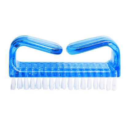 Hupos Handle Grip Nail Brush - Fingernail Scrub Cleaning Brushes for Toes and Nails Cleaner, Pedicure Brushes for Men and Women (4 Pack, Purple)