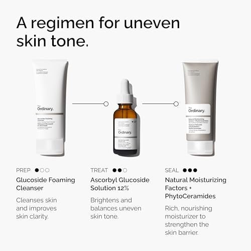 The Ordinary Ascorbyl Glucoside Solution 12% - Vitamin C Serum for Even Skin Tone & Antioxidant Protection, 1 Fl Oz Avelisse