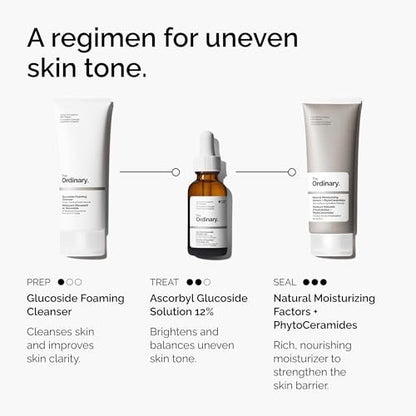 The Ordinary Ascorbyl Glucoside Solution 12% - Vitamin C Serum for Even Skin Tone & Antioxidant Protection, 1 Fl Oz Avelisse