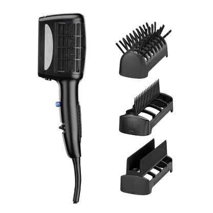 INFINITI PRO CONAIR 3-in-1 Styling Hair Dryer - 1875W Blow Dryer with Detangling, Straightening & Volumizing Attachments, Tourmaline Ceramic & Ionic Conditioning, Black Avelisse