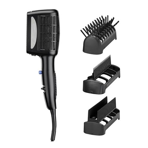 INFINITI PRO CONAIR 3-in-1 Styling Hair Dryer - 1875W Blow Dryer with Detangling, Straightening & Volumizing Attachments, Tourmaline Ceramic & Ionic Conditioning, Black Avelisse