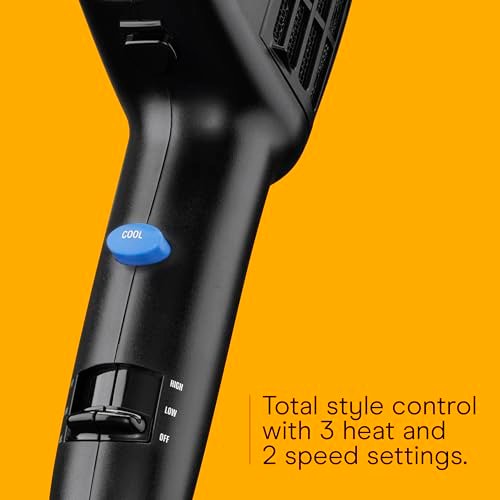 INFINITI PRO CONAIR 3-in-1 Styling Hair Dryer - 1875W Blow Dryer with Detangling, Straightening & Volumizing Attachments, Tourmaline Ceramic & Ionic Conditioning, Black Avelisse