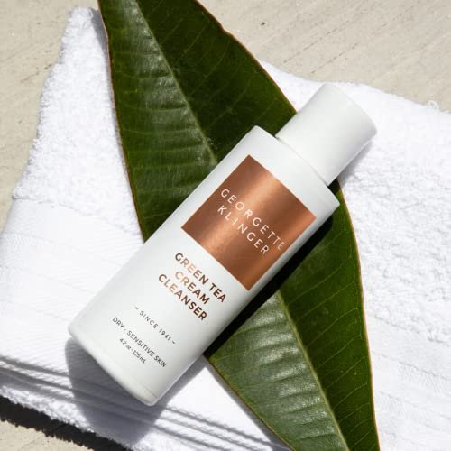 Georgette Klinger Green Tea Cream Cleanser - Hydrating Lightweight Face Wash with Jasmine, Prickly Pear, Olive & Avocado for Dry Skin, 4.2 oz - görsel 4