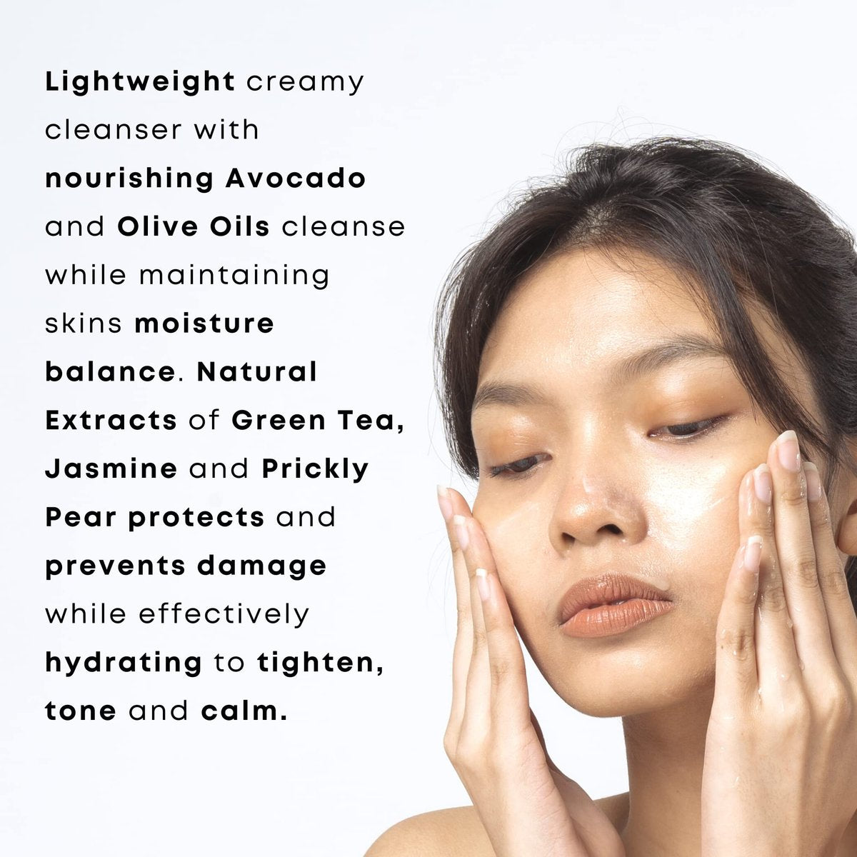 Georgette Klinger Green Tea Cream Cleanser - Hydrating Lightweight Face Wash with Jasmine, Prickly Pear, Olive & Avocado for Dry Skin, 4.2 oz - görsel 5
