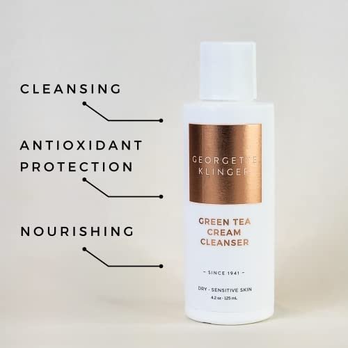 Georgette Klinger Green Tea Cream Cleanser - Hydrating Lightweight Face Wash with Jasmine, Prickly Pear, Olive & Avocado for Dry Skin, 4.2 oz - görsel 8