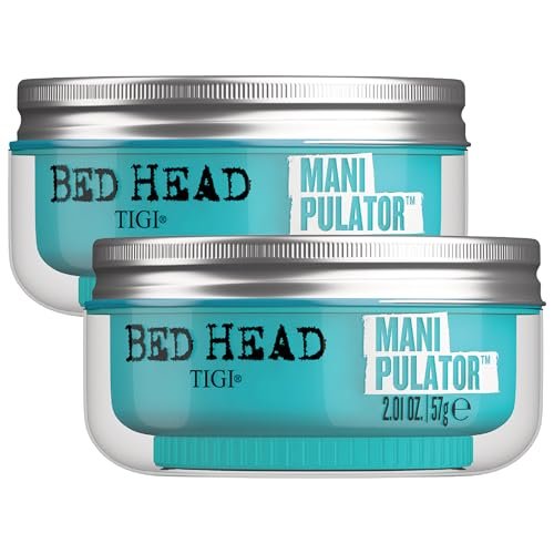 Bed Head TIGI Manipulator Hair Putty 2-Pack – Firm Hold Paste for Men & Women, Frizz Control & Anti-Humidity, Tropical Fruit Scent, 2.01 oz Each Avelisse
