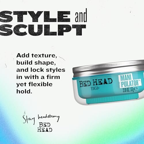 Bed Head TIGI Manipulator Hair Putty 2-Pack – Firm Hold Paste for Men & Women, Frizz Control & Anti-Humidity, Tropical Fruit Scent, 2.01 oz Each Avelisse