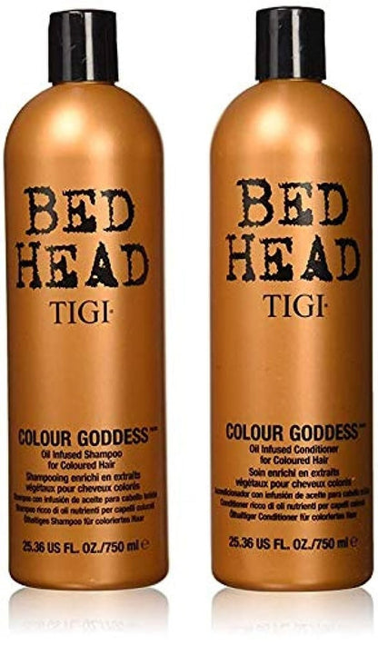 Bed Head Color Goddess Shampoo and Conditioner Set - 25.36 Fl Oz (Pack of 2) for Color-Treated Hair Avelisse
