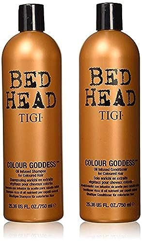 Bed Head Color Goddess Shampoo and Conditioner Set - 25.36 Fl Oz (Pack of 2) for Color-Treated Hair Avelisse