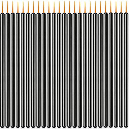 100 Pack Disposable Eyeliner Brushes - JASSINS Eye Liner Applicator Cosmetic Eye Wands Makeup Tool