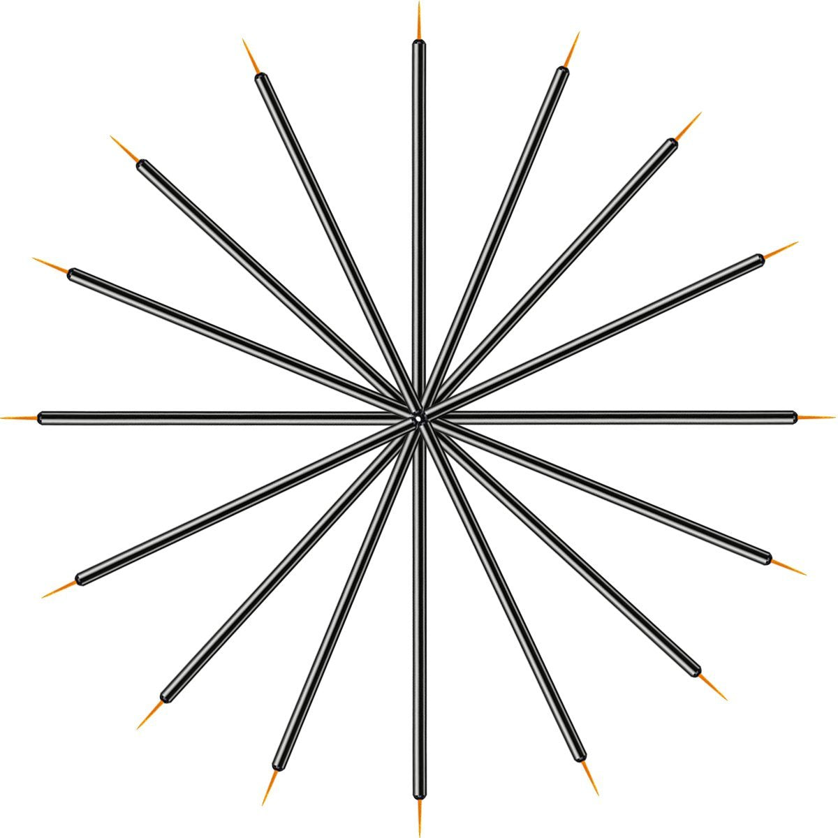 100 Pack Disposable Eyeliner Brushes - JASSINS Eye Liner Applicator Cosmetic Eye Wands Makeup Tool - görsel 9
